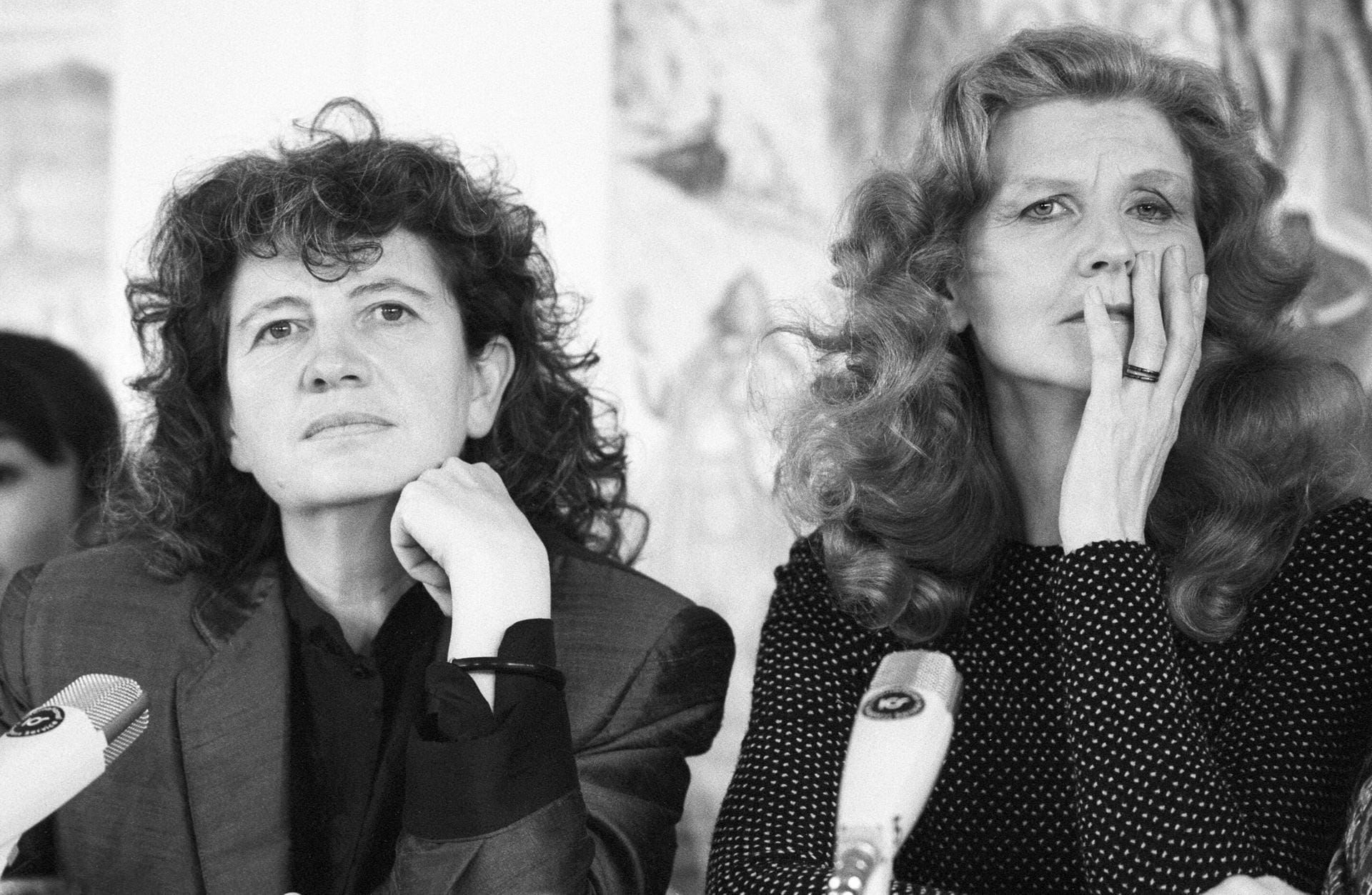 1989: Ulrike Ottinger und Irm Hermann während der Filmfestspiele Berlin