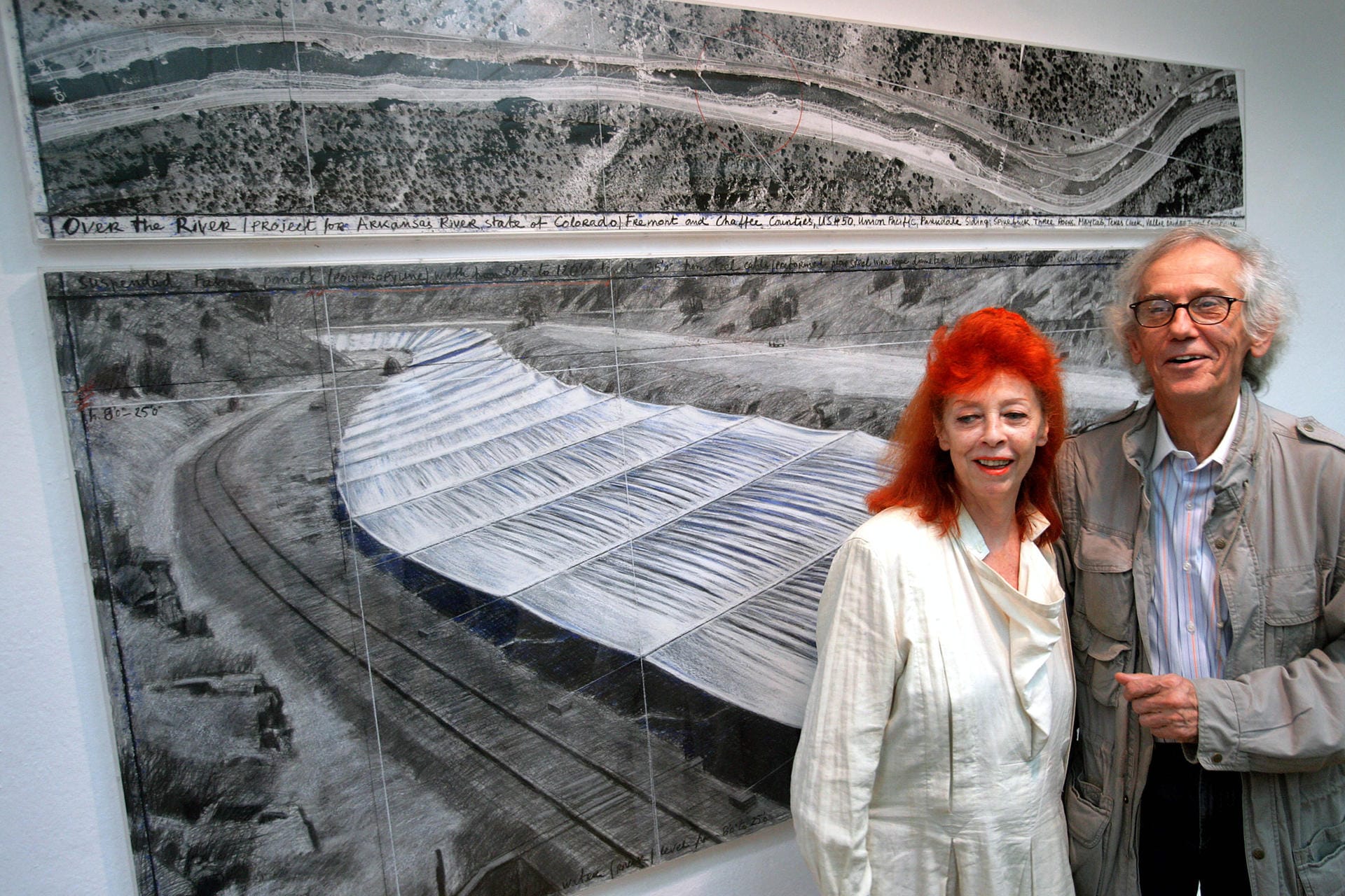 2006 präsentierten Christo und Jeanne-Claude ihr neuestes Projekt "Over the River". Das Künstlerpaar hat diese Idee jedoch nie umgesetzt.