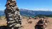 Beliebtes Ziel mit Ausblick für Wanderer: Stoanerne Mandln auf der Großen Reisch.