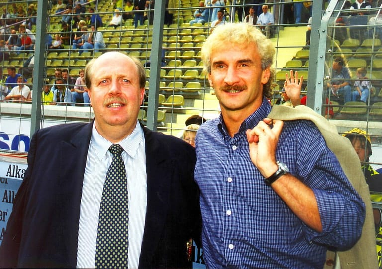 1998: Rainer Calmund und Rudi Völler