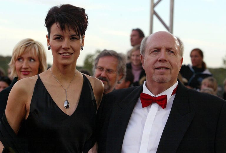 2004: Reiner Calmund mit seiner Frau Sylvia am Rande der Verleihung des Deutschen Fernsehpreises. Sie sind seit 2003 verheiratet. 2013 adoptierten sie ein thailändisches Mädchen.