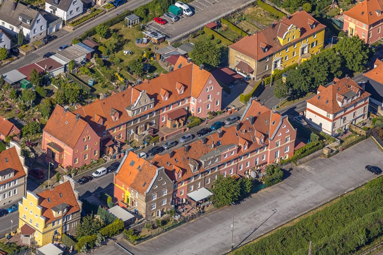 Blick auf die Hoesch-Siedlung: Sie liegt in Hagen-Hohenlimburg.