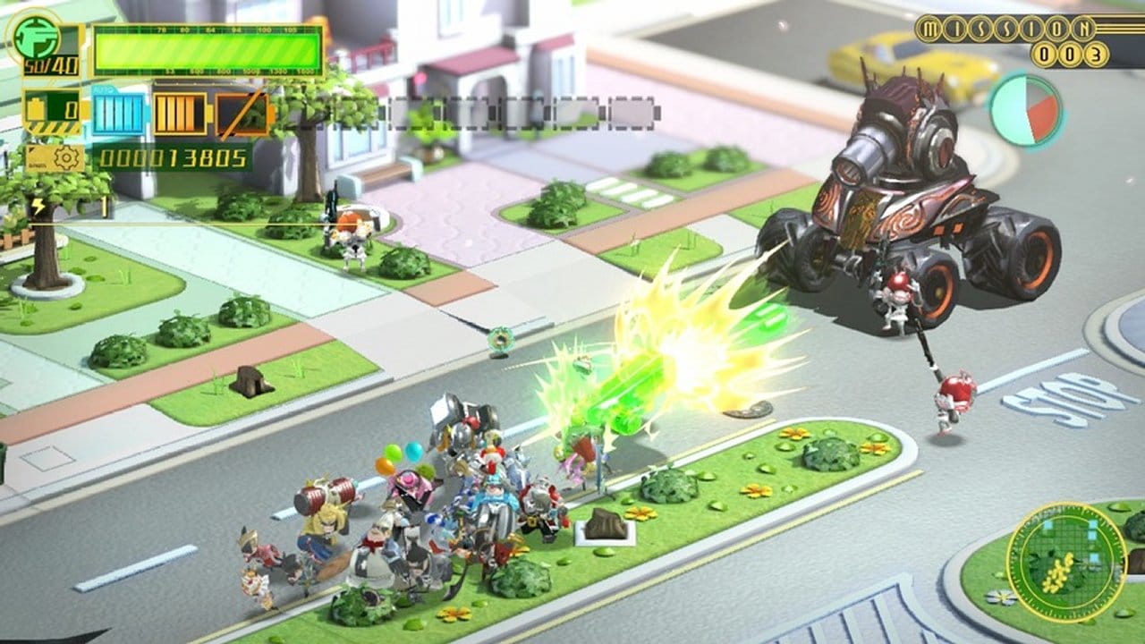 Chaotische Straßenschlacht: Kämpfe wie diese gehören in "The Wonderful 101" zum Standardrepertoire des Spielers.