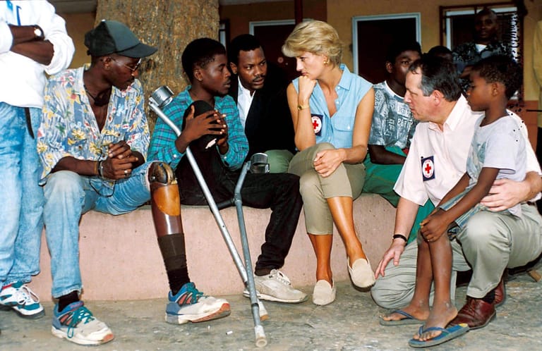 Januar 1997: Diana in Angola