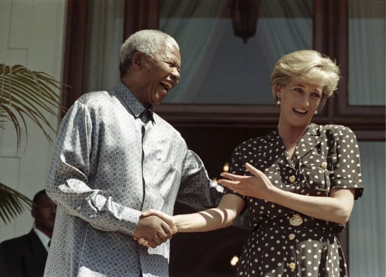 März 1997: Nelson Mandela und Prinzessin Diana in Kapstadt