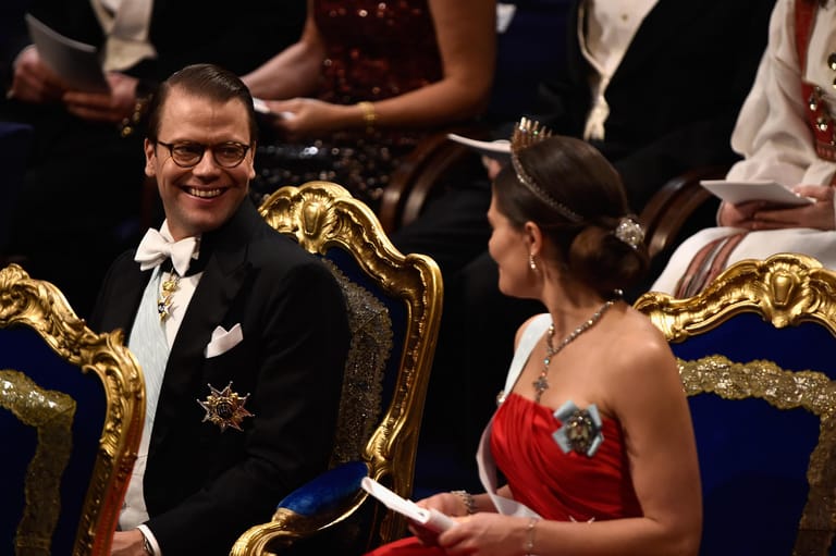 10. Dezember 2014: Das Paar bei der Nobelpreis-Zeremonie in Stockholm.