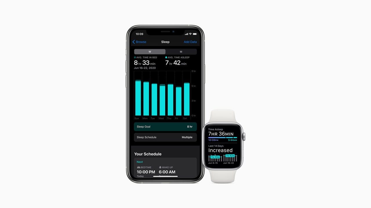Die Apple Watch kann jetzt ohne Zusatz-Software als Schlaf-Tracker eingesetzt werden.