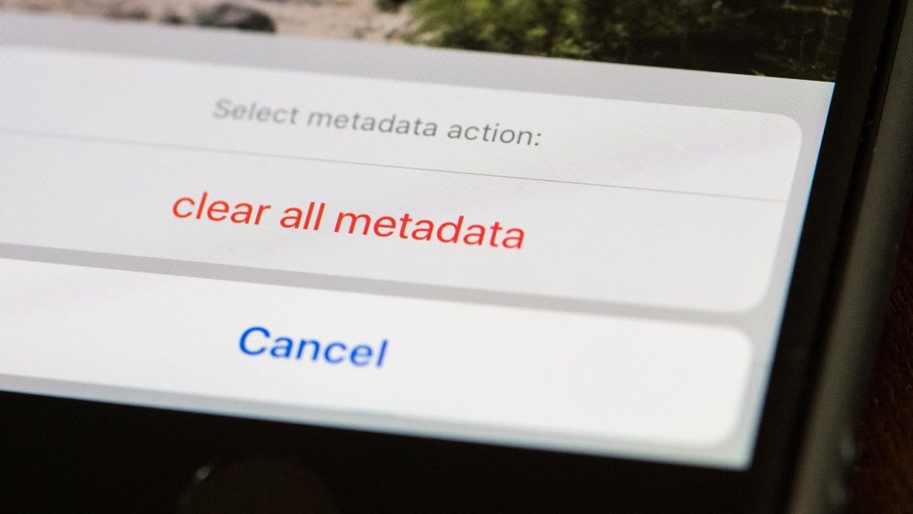 Metadaten löschen: Die Gratis-App "Photo & Video Metadata Remover" für iOS-Geräte erstellt eine bereinigte Kopie des Originalfotos.
