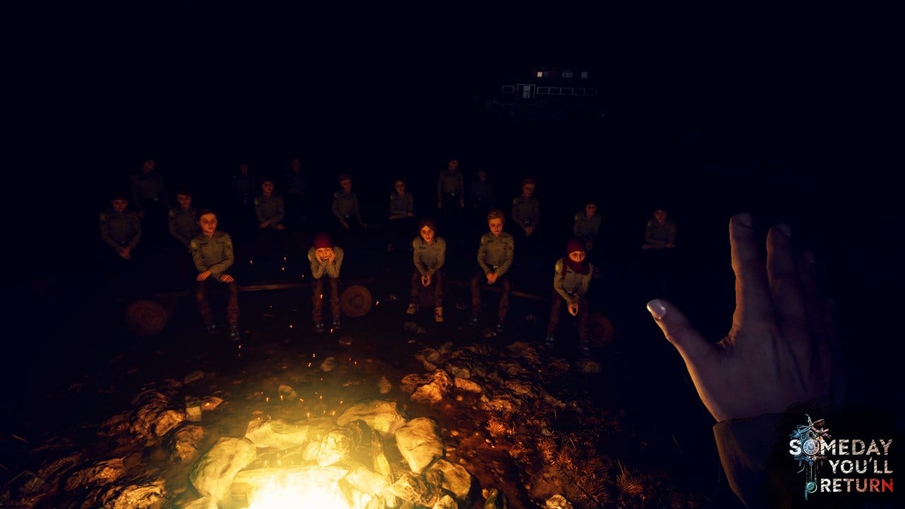 Dunkler Wald, warmes Lagerfeuer - und der perfekte Ausgangspunkt für unbewältigte Kindheitstraumata. Dunkler Wald, warmes Lagerfeuer - und der perfekte Ausgangspunkt für unbewältigte Kindheitstraumata.