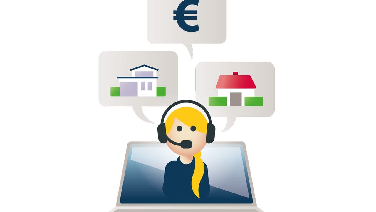 Per Video-Chat zum Immobilienkredit: Durch die Corona-Pandemie sind die digitalen Beratungsangebote deutlich ausgebaut worden. Per Video-Chat zum Immobilienkredit: Durch die Corona-Pandemie sind die digitalen Beratungsangebote deutlich ausgebaut worden.