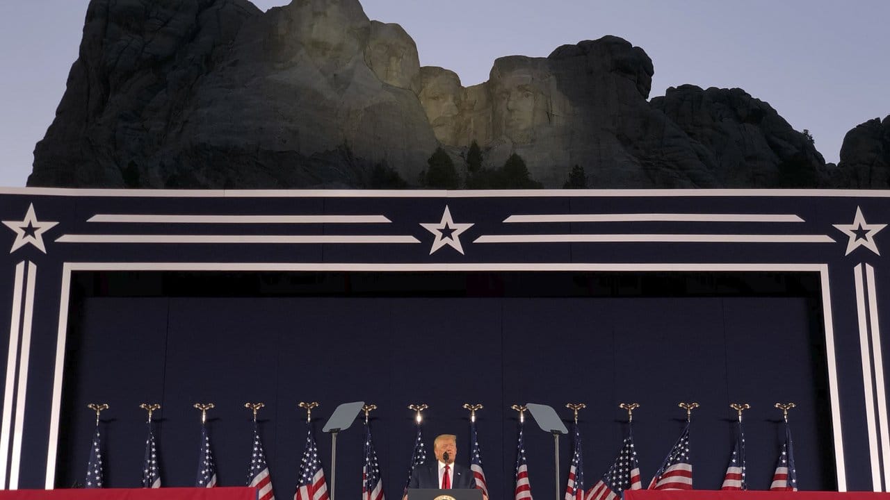 US-Präsident Donald Trump spricht zum Unabhängigkeitstag.