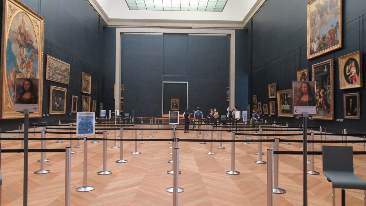 Der Weg zur "Mona Lisa" im Louvre ist stark gesichert.