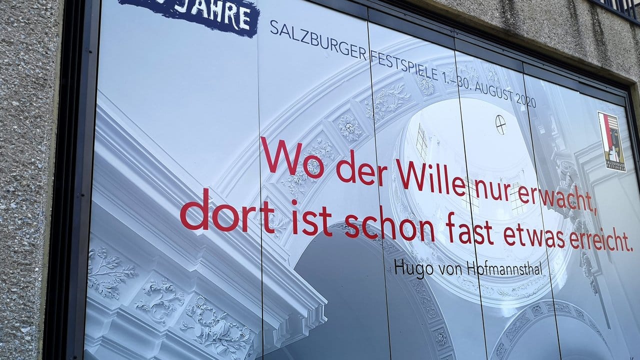 Das Plakat der Salzburger Festspiele 2020 zum 100-jährigen Jubiläum.