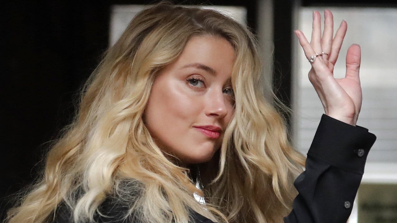 Amber Heard bei ihrer Ankunft am High Court zum letzten Tag der Anhörungen.