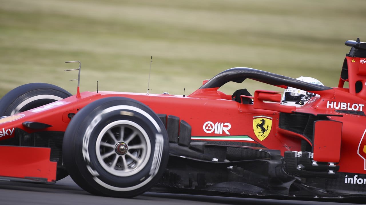 Sebastian Vettel wurde im Ferrari nur Zehnter.