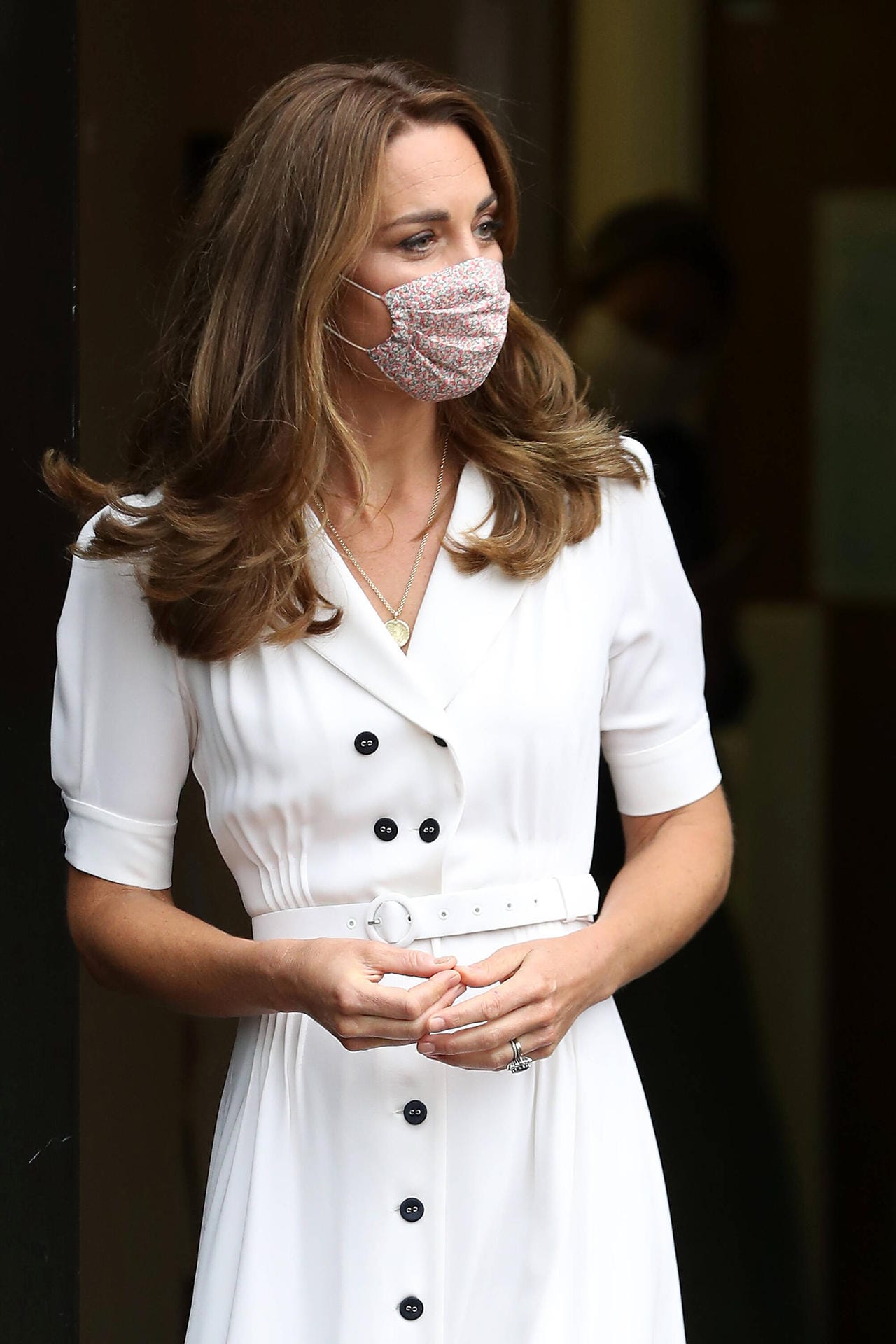 Zum ersten Mal erschien die Frau von Prinz William mit einem Mund-Nasen-Schutz.