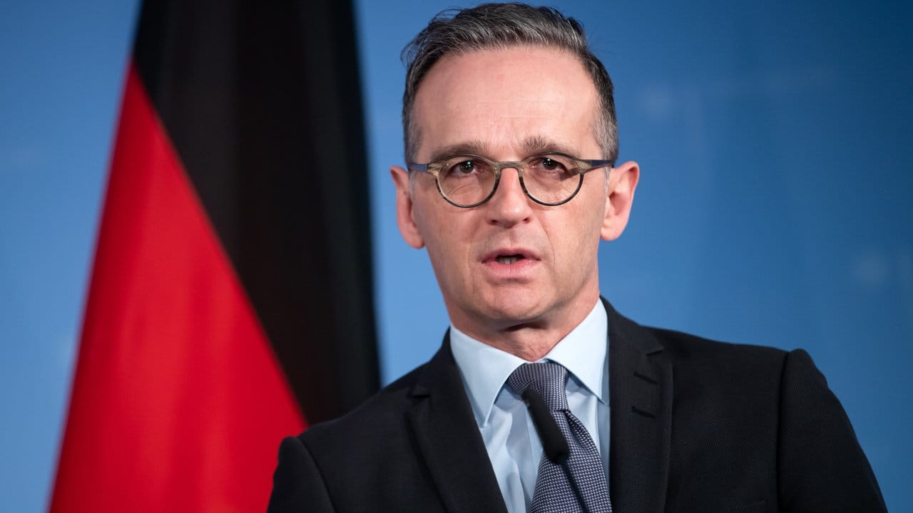 Außenminister Heiko Maas (SPD) äußert sich bei einer Pressekonferenz.
