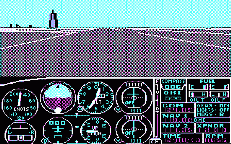 Im "Flight Simulator II" verbessertet Microsoft erneut die Grafik und den Grad der Simulation. Auch konnten User von nun an Joysticks und Maus verwenden und mit Freunden im Mehrspielermodus über Modem oder Kabel spielen.