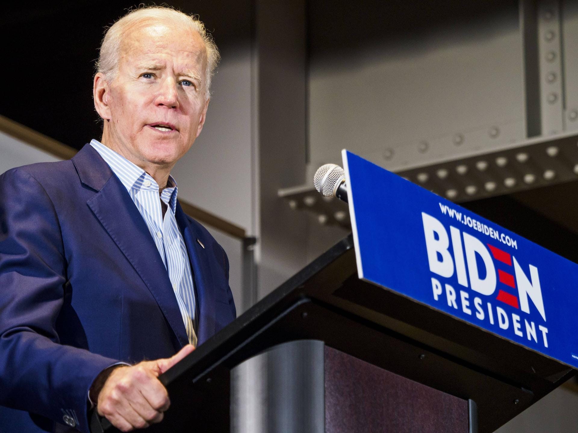 Am 25. April 2019 gab Joe Biden bekannt, sich 2020 für die Kandidatur des US-Präsidenten zur Wahl stellen zu lassen.