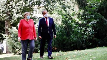 Bundeskanzlerin Angela Merkel ist zu Besuch bei Armin Laschet in Nordrhein-Westfalen.