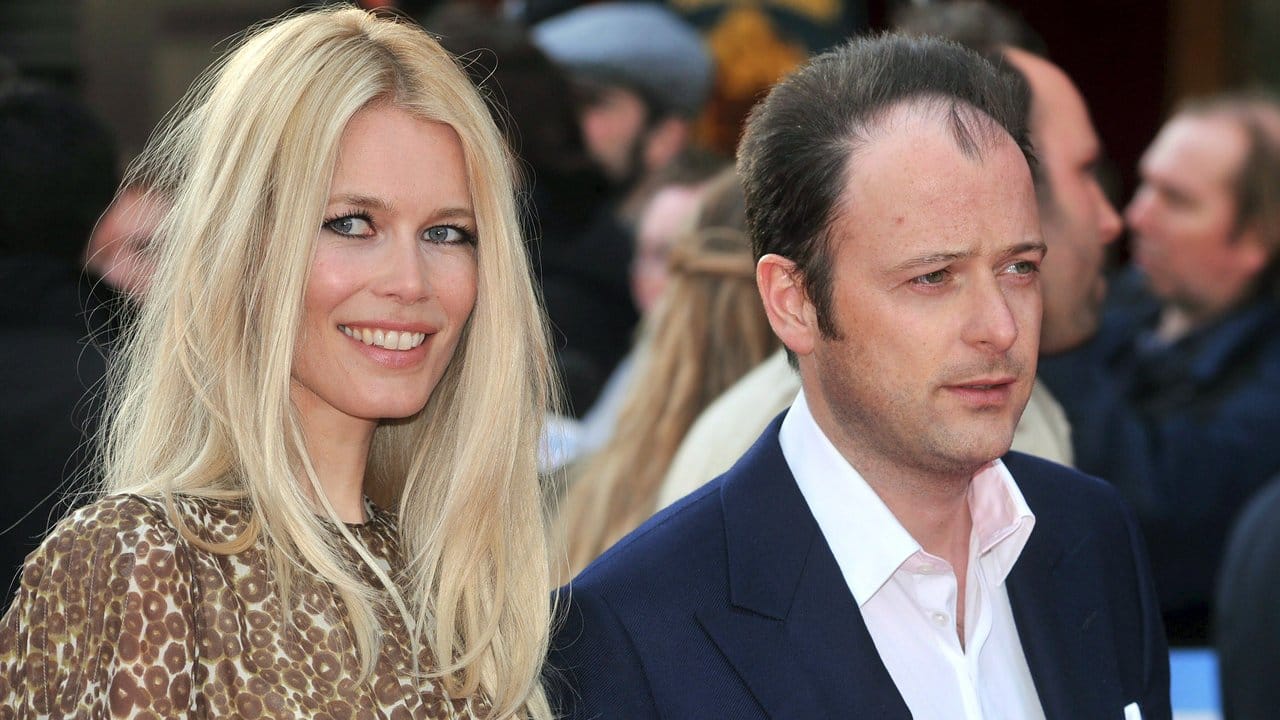Clauda Schiffer und ihr Ehemann, der Regisseur Matthew Vaughn (2008).