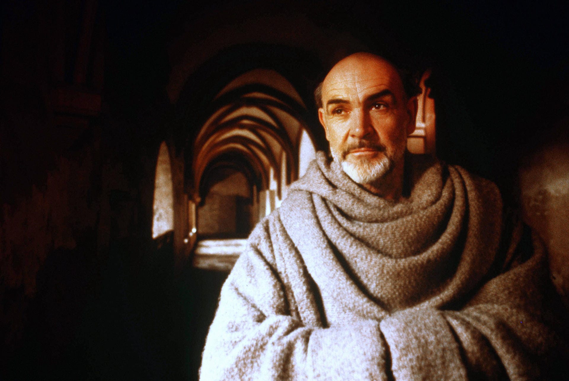 1986: Sean Connery spielt in "Der Name der Rose".