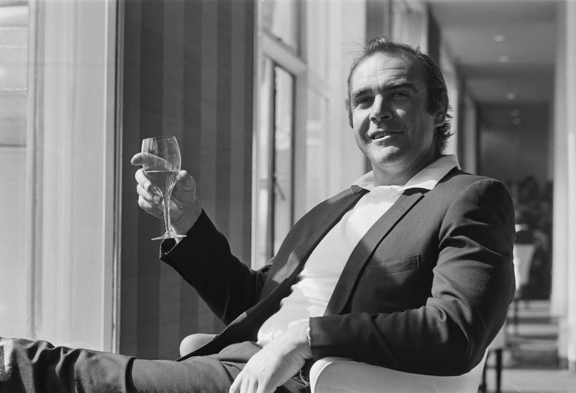 1971: Sean Connery bei einem Termin in London