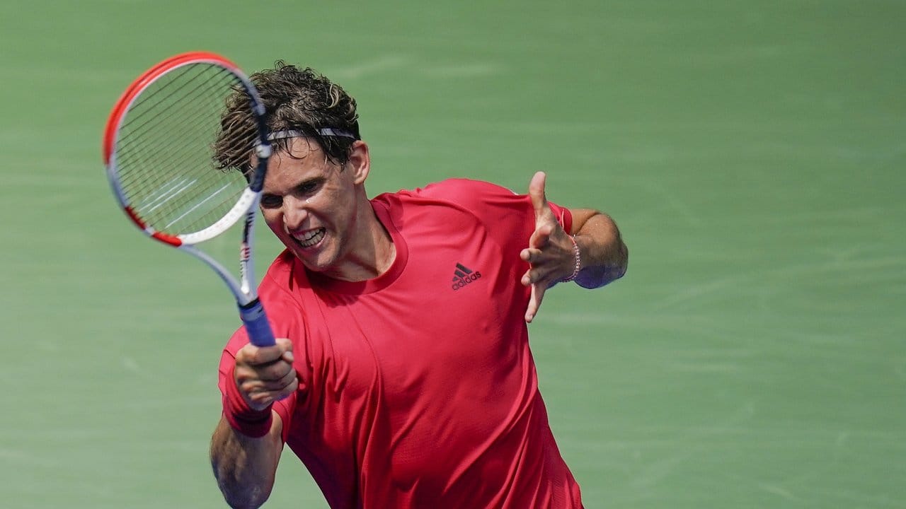 Ohne Mühe bei den US Open weiter: Dominic Thiem. Ohne Mühe bei den US Open weiter: Dominic Thiem.