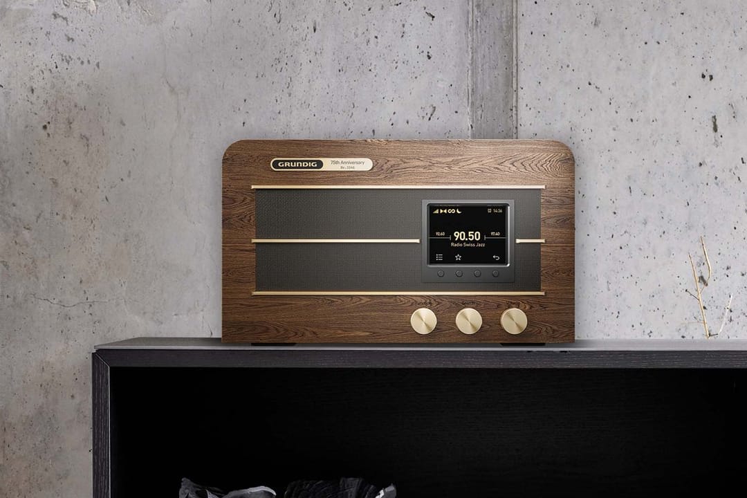 Retro: Mit dem Digital- und Internetradio Heinzelmann erinnert Grundig zumindest optisch an das gleichnamige Bausatzradio aus Nachkriegszeiten.