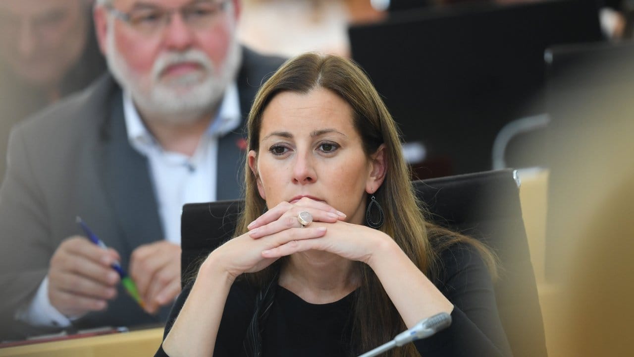 Janine Wissler (Die Linke), Fraktionsvorsitzende im Hessischen Landtag, will Bundesvorsitzende werden.