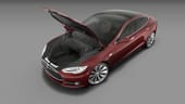 Motorhaube: Wo beim normalen Auto meist der Motor sitzt, bieten E-Autos wie der Tesla Model S einen zusätzlichen Kofferraum.