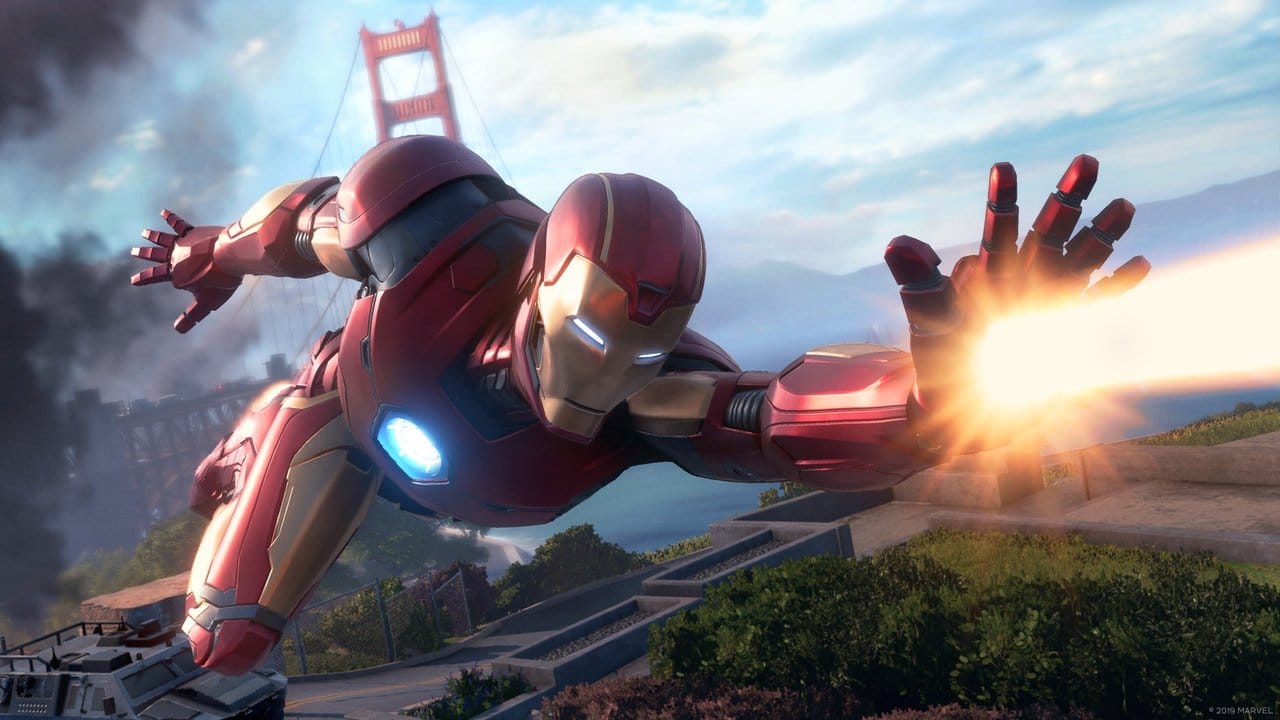 Fliegen wie Iron Man: "Marvel's Avengers" lässt Spieler in die Rolle der Kino- und Comichelden schlüpfen.