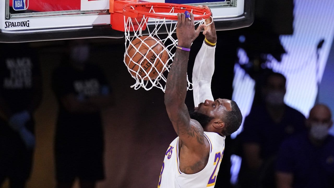 Führte die Los Angeles Lakers ins NBA-Halbfinale: Superstar LeBron James.