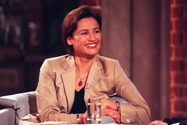 2001: Sandra Maischberger bei "Die Harald-Schmidt-Show"