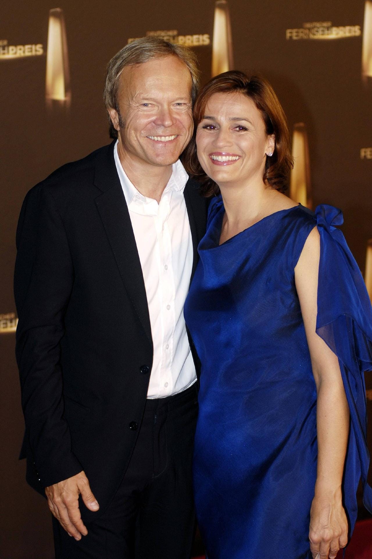 2011: Sandra Maischberger mit Ehemann beim Deutschen Fernsehpreis in Köln