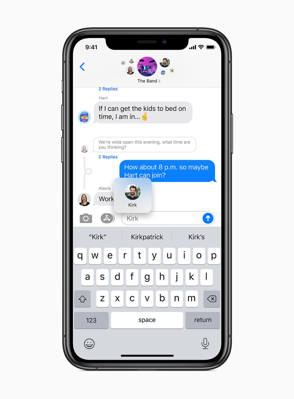 Auch im Chat selbst hat Apple sich einige Dinge von der Konkurrenz abgeschaut: So kann nun direkt auf einzelne Beiträge im Chat geantwortet werden.