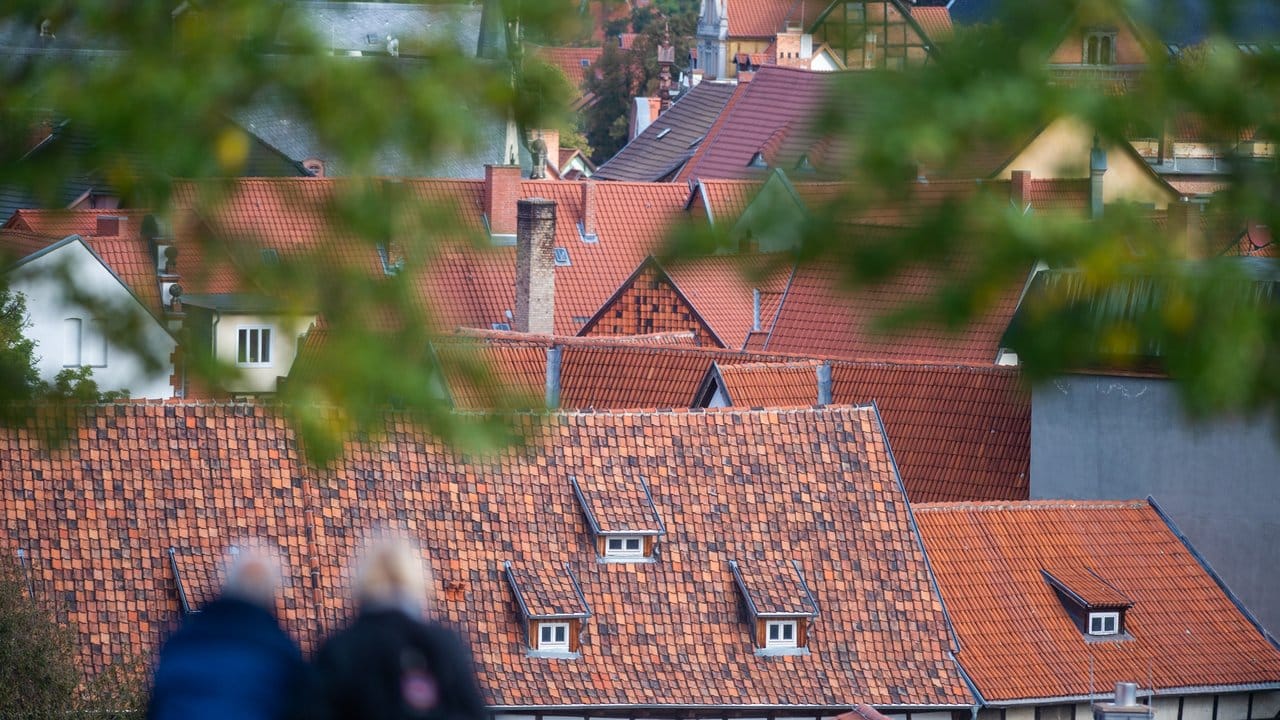 Blick über die Dächer von Quedlinburg.