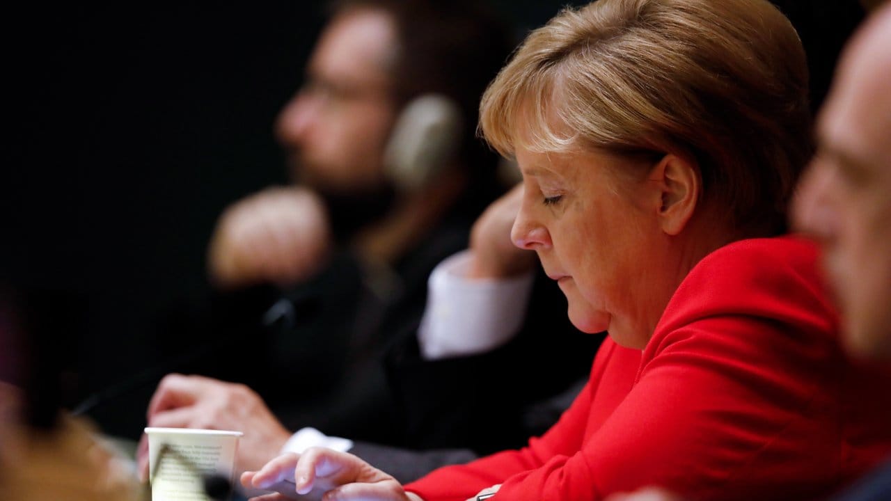 Bundeskanzlerin Angela Merkel (CDU) während einer Generalversammlung der Vereinten Nationen.