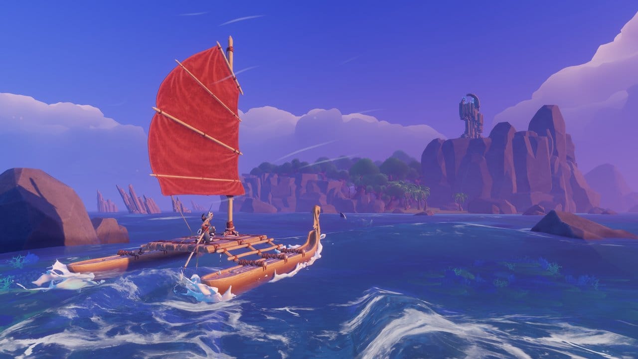 In "Windbound" müssen Spielerinnen und Spieler ein Boot bauen und es immer weiter verbessern.