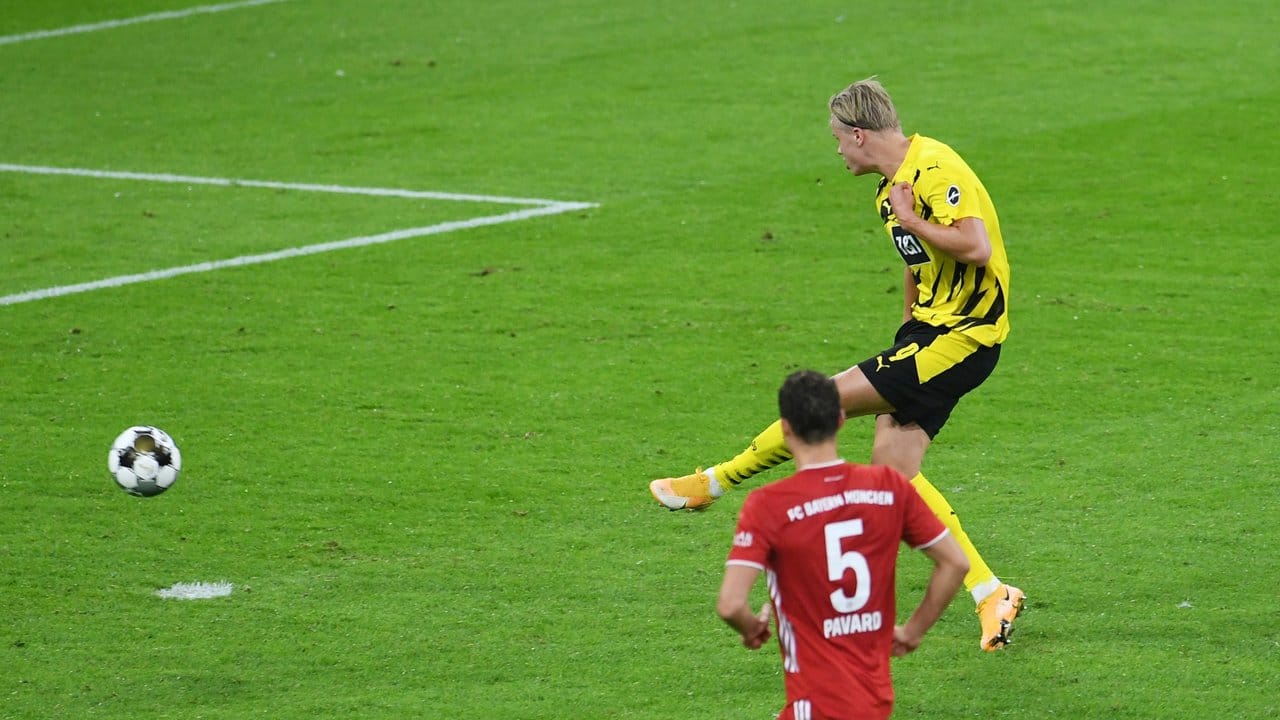 Erling Haaland sorgte vom Elfmeterpunkt für den Dortmunder Ausgleich.