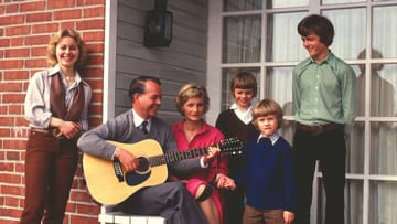 Ursula von der Leyen mit ihrer Familie: Das Foto wurde in den Siebzigern aufgenommen.