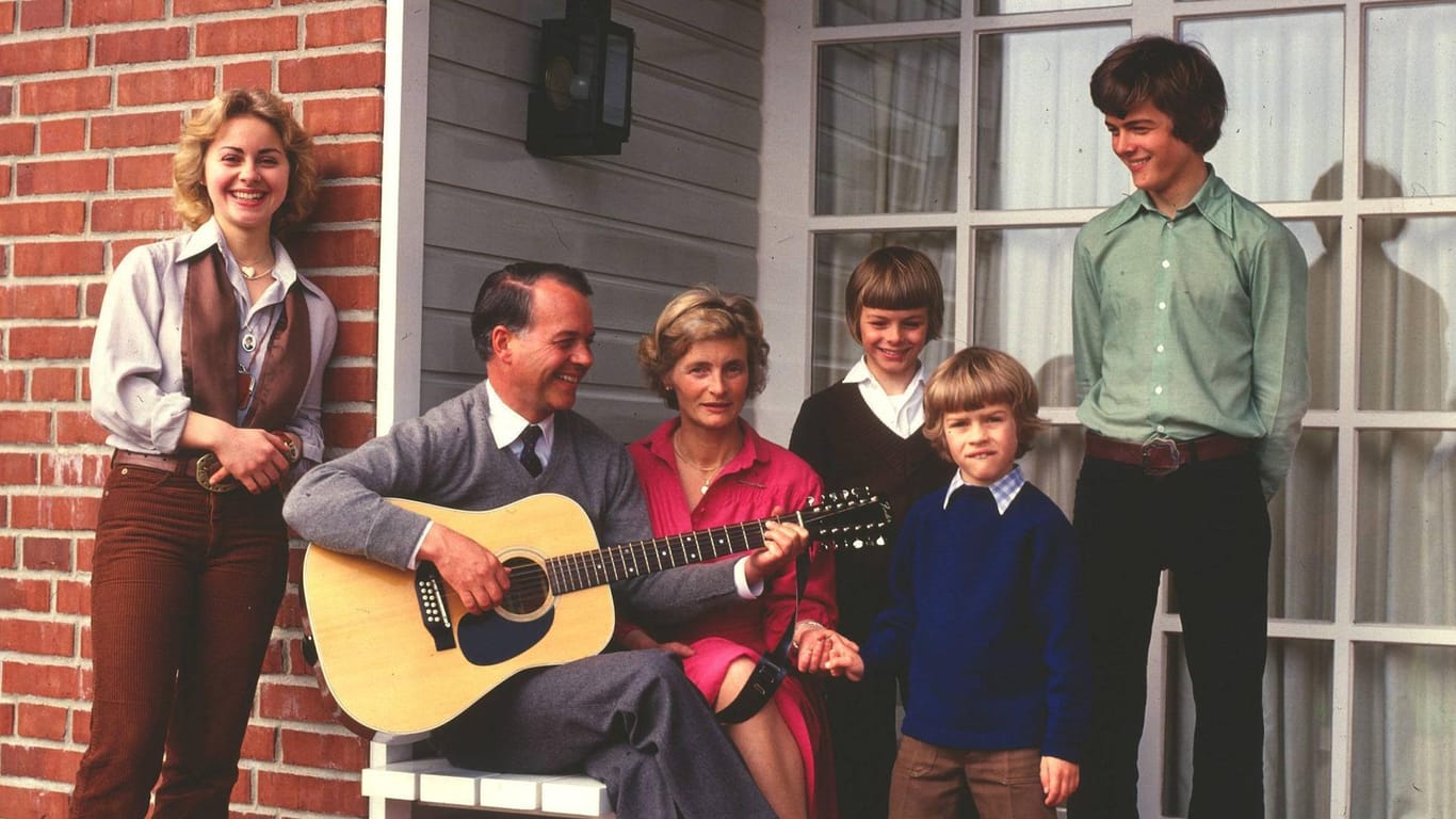 Ursula von der Leyen mit ihrer Familie: Das Foto wurde in den 70er-Jahren aufgenommen.