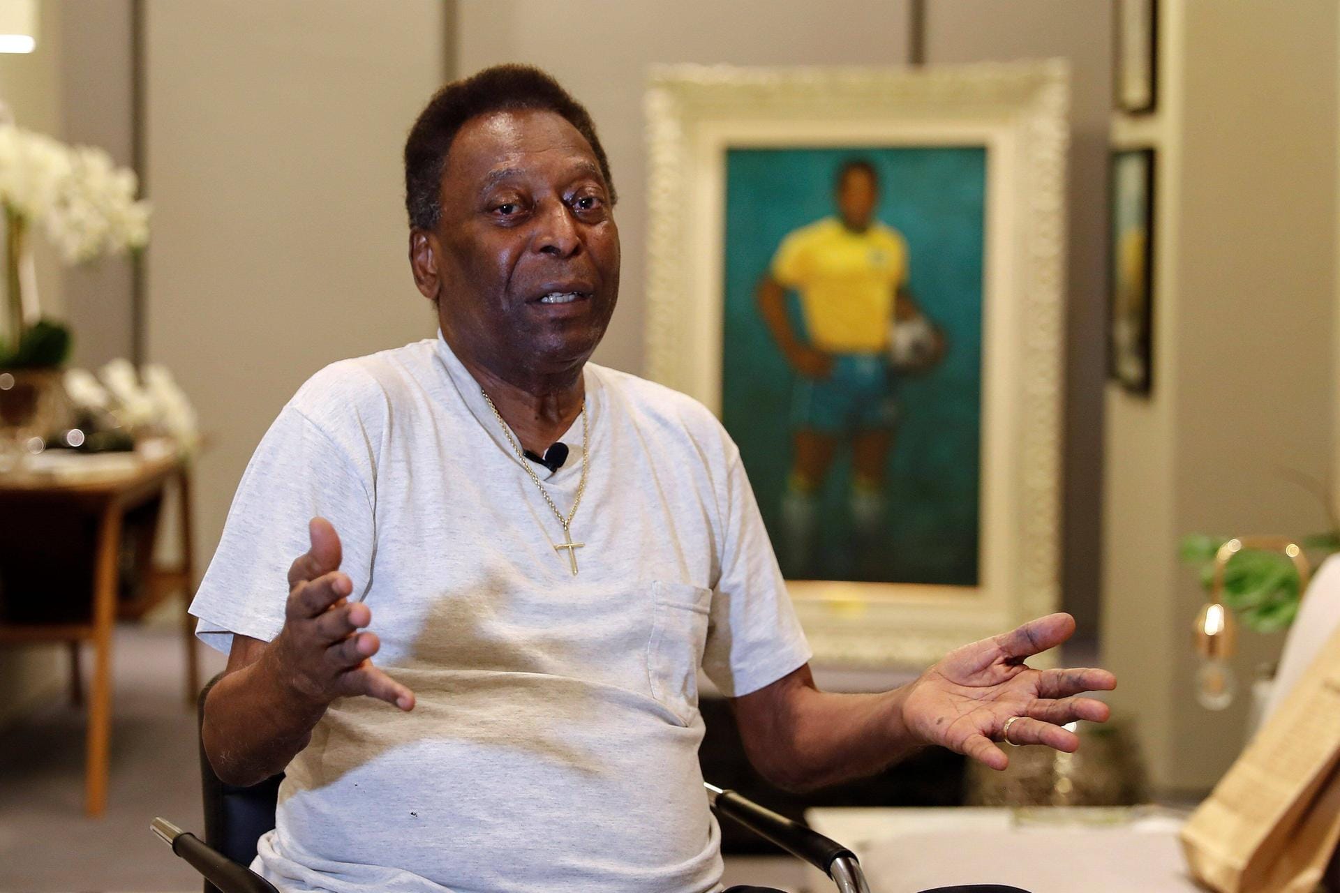 Pelé im November 2019: Seit mehreren Jahren hat die Ikone mit gesundheitlichen Problemen zu kämpfen, zuletzt wurde über eine Depression spekuliert. "Ich habe meine guten wie auch meine schlechten Tage", sagte er dazu. "Das ist für Menschen in meinem Alter normal."