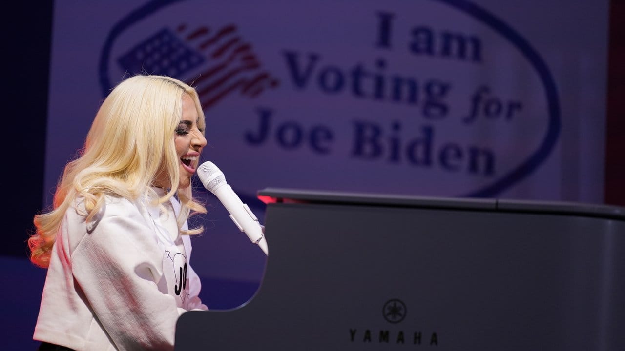 Sängerin Lady Gaga bei einer Wahlkampfveranstaltung für Joe Biden.