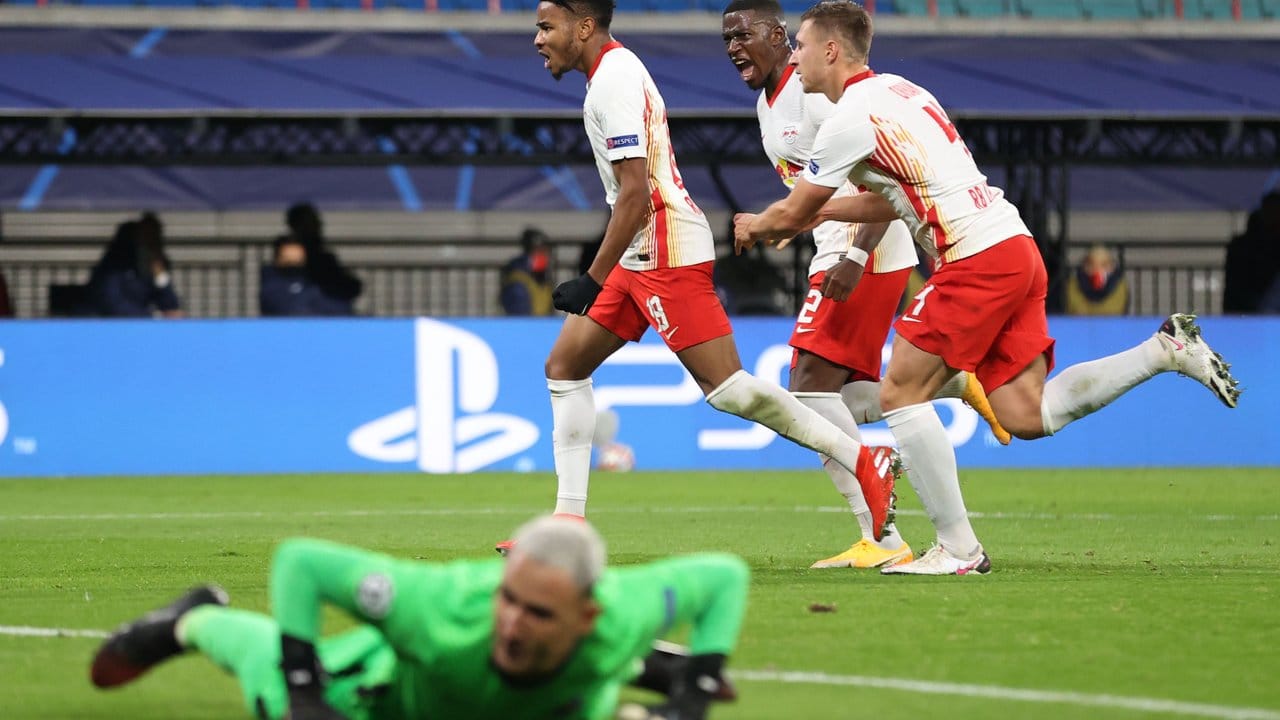 Leipzigs Torschütze Christopher Nkunku (3. Leipzigs Torschütze Christopher Nkunku (3.