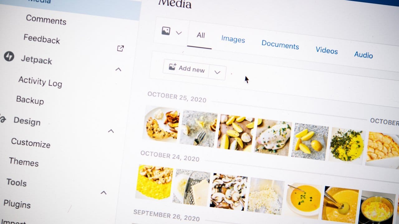 Beispiel Foodblog: Mit Wordpress lassen sich viele Arten von Blogs und Seiten bauen. Beispiel Foodblog: Mit Wordpress lassen sich viele Arten von Blogs und Seiten bauen.