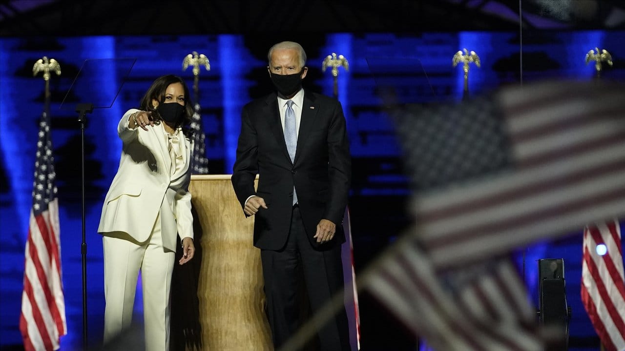 Künftig Vizepräsidentin und US-Präsident: Kamala Harris und Joe Biden.