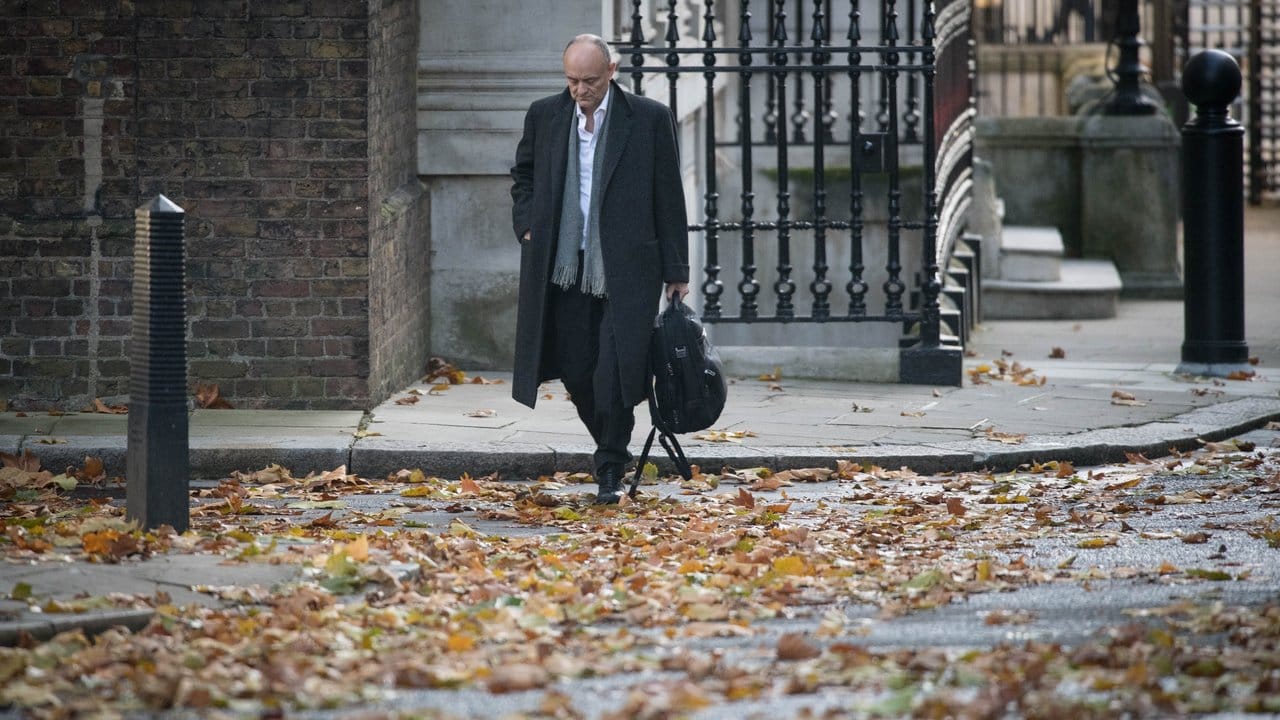 Dominic Cummings, Berater des britischen Premierministers Johnson, trifft in Downing Street ein.