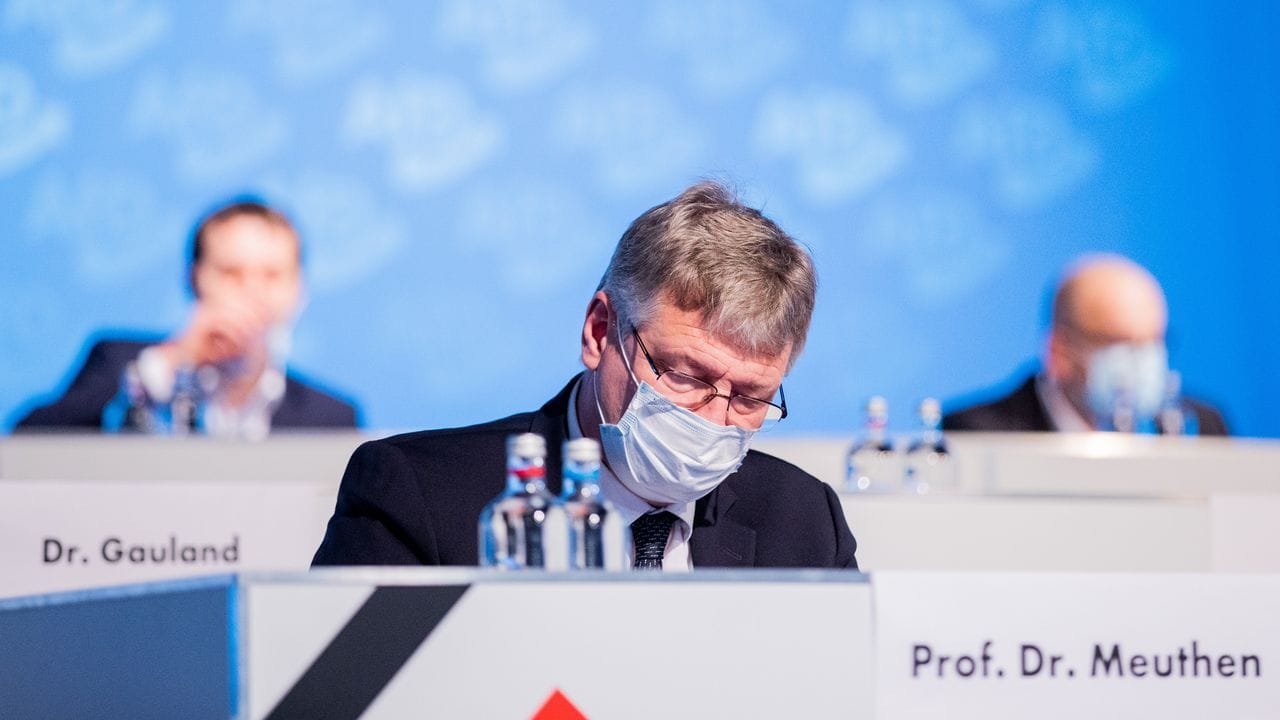 An Parteichef Jörg Meuthen gab es nach dessen Rede am Samstag erneut heftige Kritik.