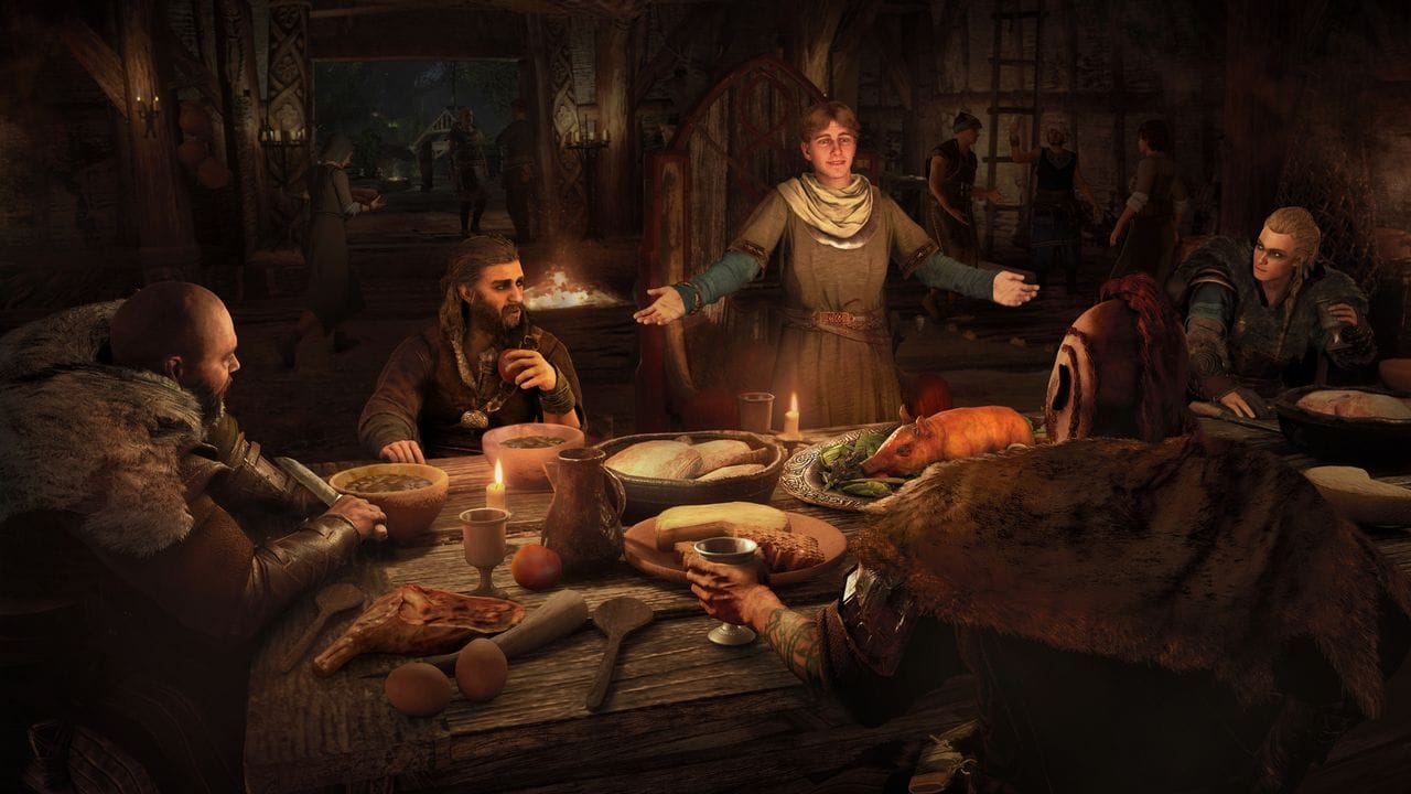 Brüchige Allianz: In "Assassin's Creed Valhalla" werden Spielerinnen und Spieler schnell in mittelalterliche Ränken und Intrigen hineingezogen.